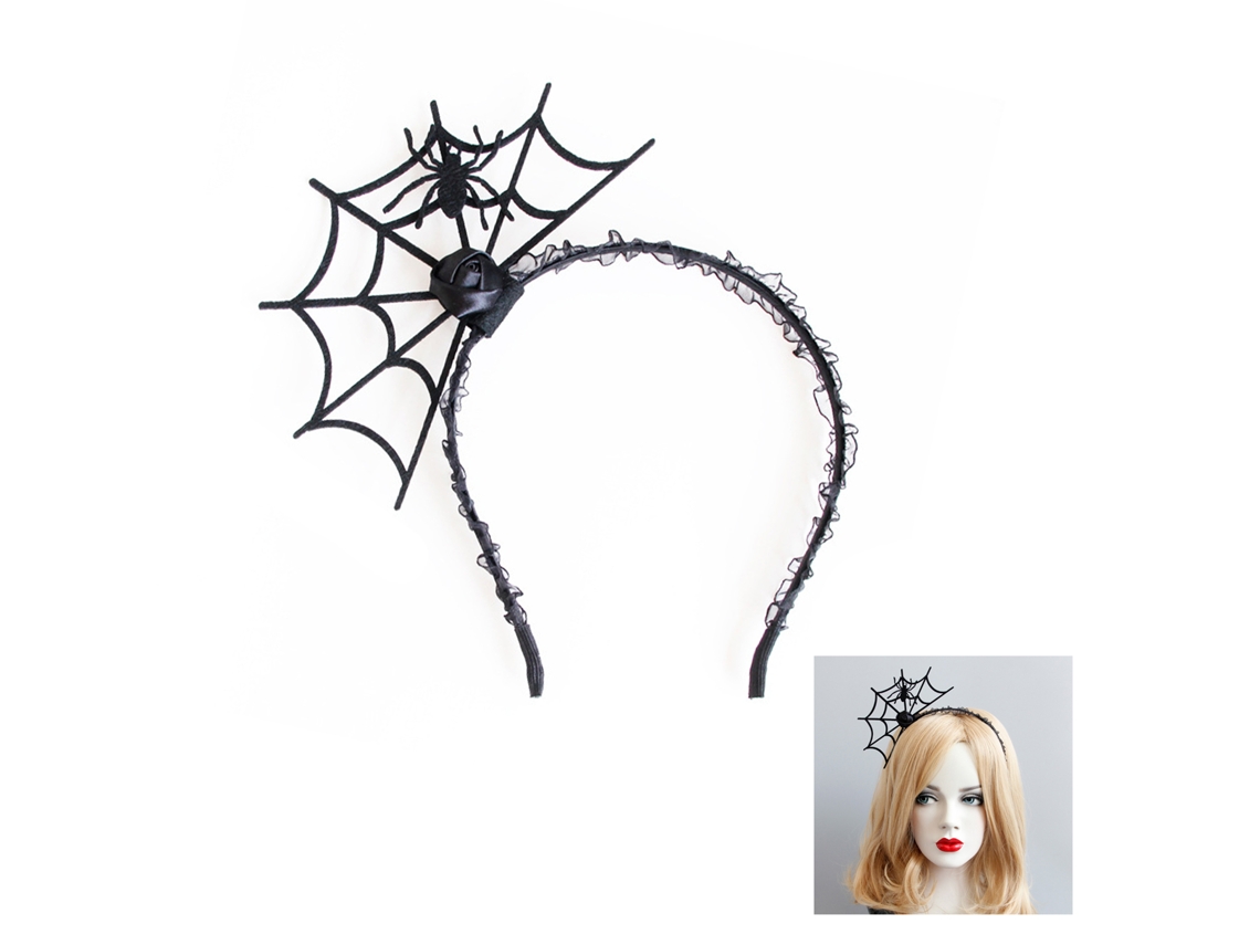 Diadema con diseño de máscara de araña de Halloween