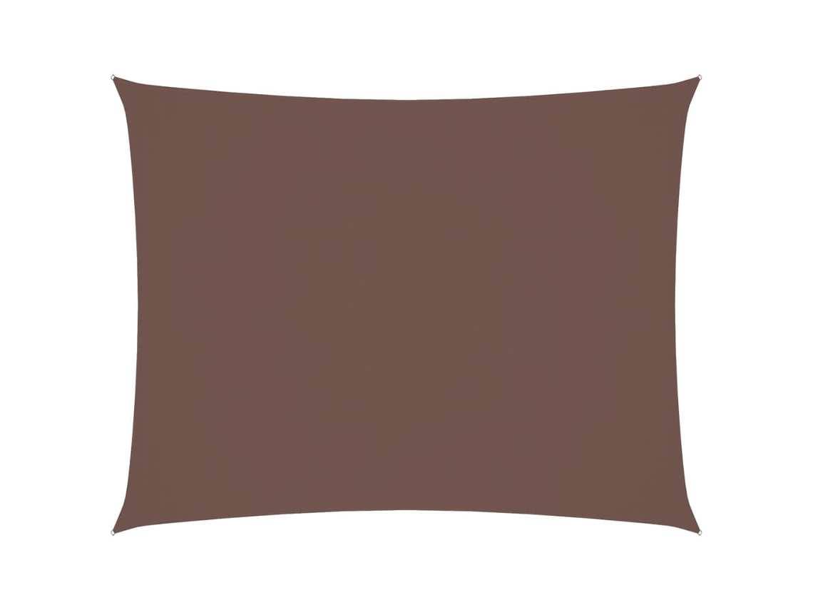 Parasol rectangular de tela Oxford marrón, 5 x 7 m, MAISON EXCLUSIVE