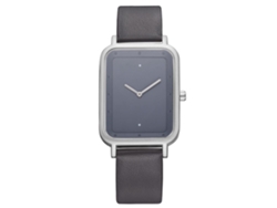 Reloj De Pulsera Analógico De Moda Para Negocios Tomi Con Correa De Pu (gris Plata)
