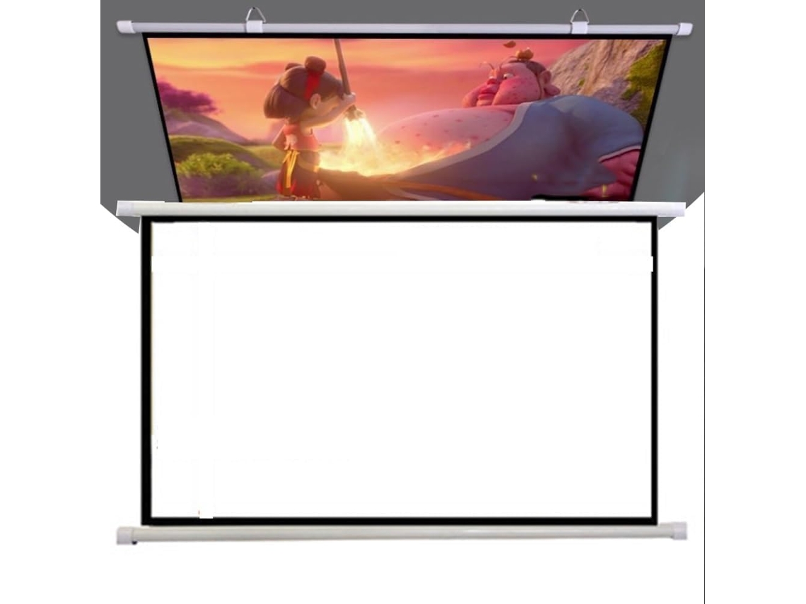 Pantalla de proyección de 50 pulgadas, formato 4:3, para uso doméstico y exterior.
