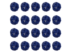 Omni-20 Pelotas De Ratán Decorativas Para Hogar Y Fotografía Props Diy Azul Oscuro 3x3cm Azul