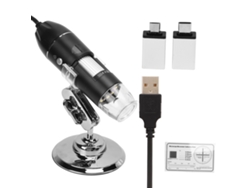 Microscopio Digital 1600x Con 8 Led Microscopio Electrónico Flexible Para Teléfonos Android Y Ordenadores