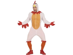 Disfraz de Pollo blanco con capucha para hombre