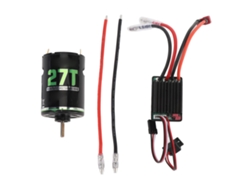 Kit de motor sin escobillas RC 540, ESC de 320 A, resistente al agua, BEC de 5 V 2 A para coche crawler a escala 1/10 con control de velocidad.