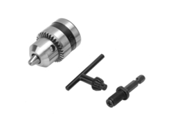 Portabrocas Ligero De 1,5-10 Mm 3/8-24unf + Varilla De Extensión Hexagonal De 1/4" Con Rosca De 3/8".