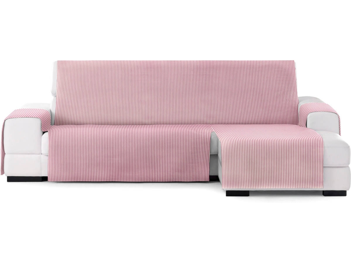 Funda de Sofá Chaise Longue TODOPARAMICASA Calma Rosa (Brazo Derecho -  290 cm)