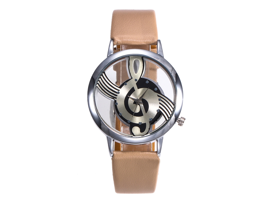 Reloj De Cuarzo Morado Con Correa De Cuero Y Esfera Con Efecto Diamante Para Niñas.