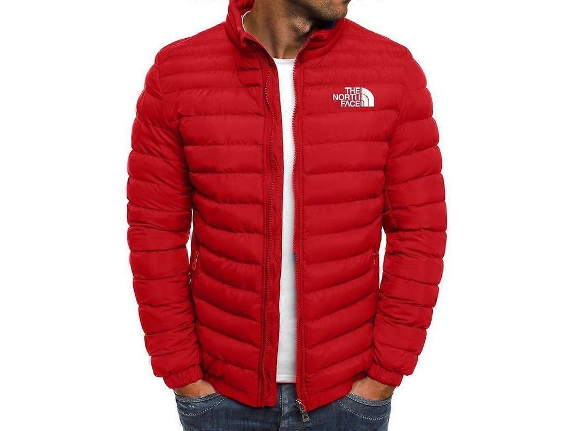 Chaqueta de invierno para hombre, algodón, estilo casual, azul cielo, talla regular.