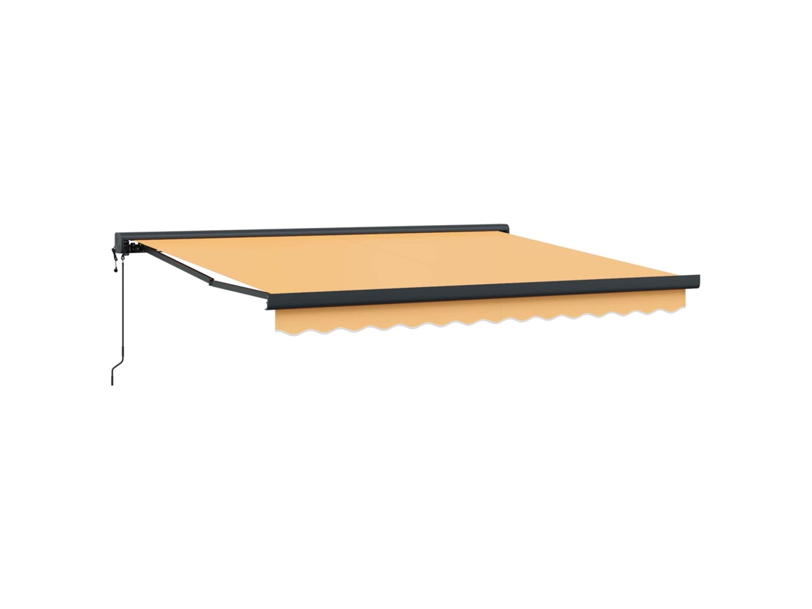 Toldo Vidaxl color arena de 450 x 300 cm, poliéster y aluminio.