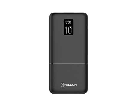 TELLUR PD102 Boost Pro 10000mAh Power Bank 2xQC3.0 22.5W PD 20W, pantalla LCD, negro
