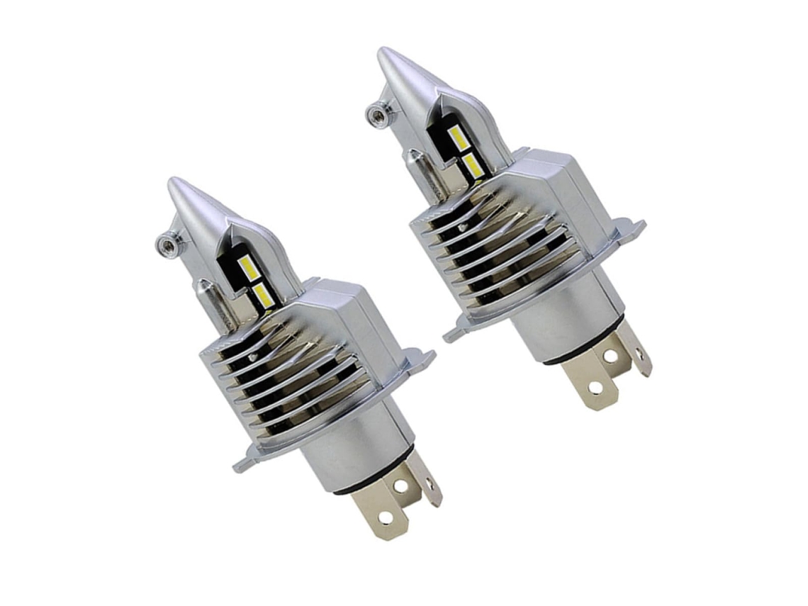 Paquete De 2 Bombillas Led H4 De 30 W Para Faros De Coche, Alto Brillo, Baja