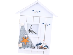 Caja De Llaves De Madera Mediterránea Para Montaje En Pared, Tamaño Mediano, Estilo Hogareño, Motivos De Aves, Soporte