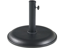Soporte de sombrilla Bionaz redondo hormigón 45x5cm - Negro CASA.PRO