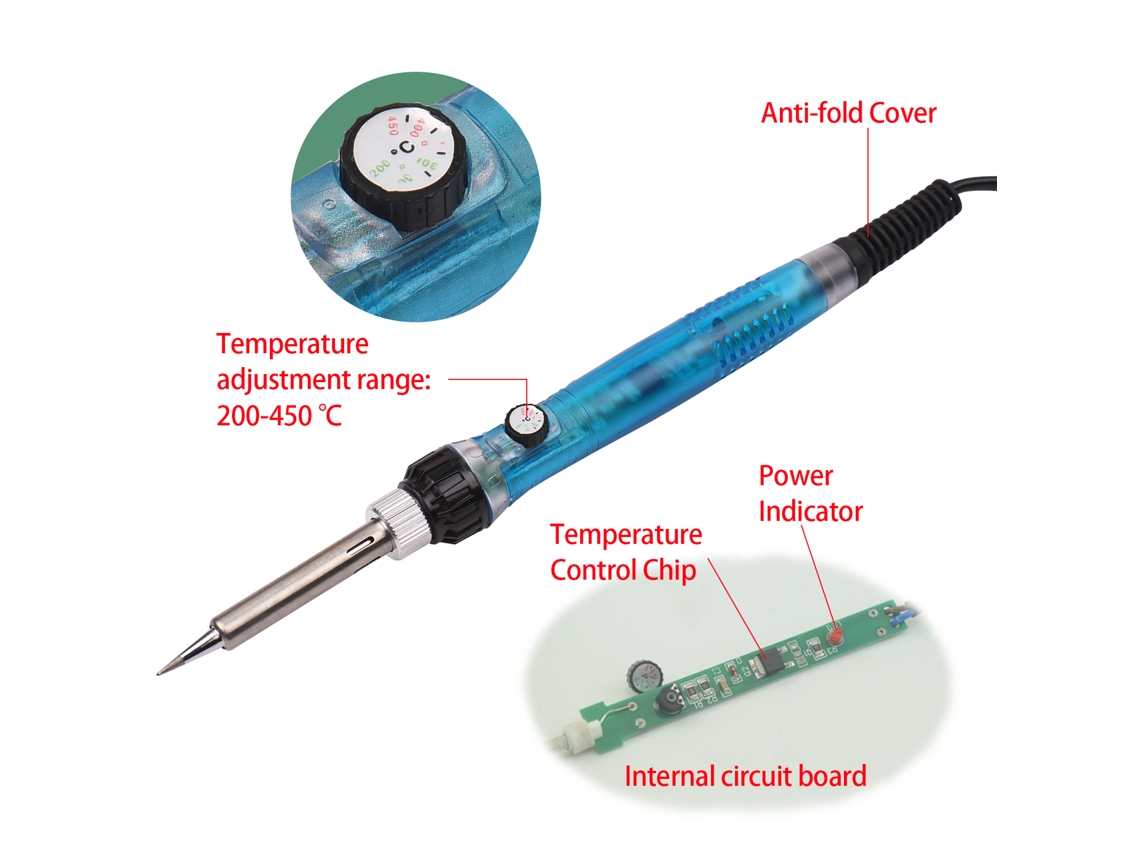 Juego De 53 Piezas Para Pirograbado Con Pluma Para Madera Y Temperatura Ajustable (200-450 ℃)