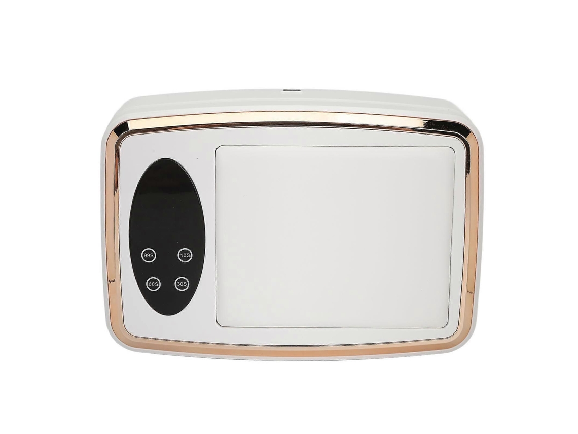Secador de uñas UV con reposabrazos, secado rápido, 90 chips de lámpara, 10s/30s/60s/99s, lámpara de gel de uñas LED UV para uso doméstico y profesional, 100-240 V, enchufe europeo GOKOCO