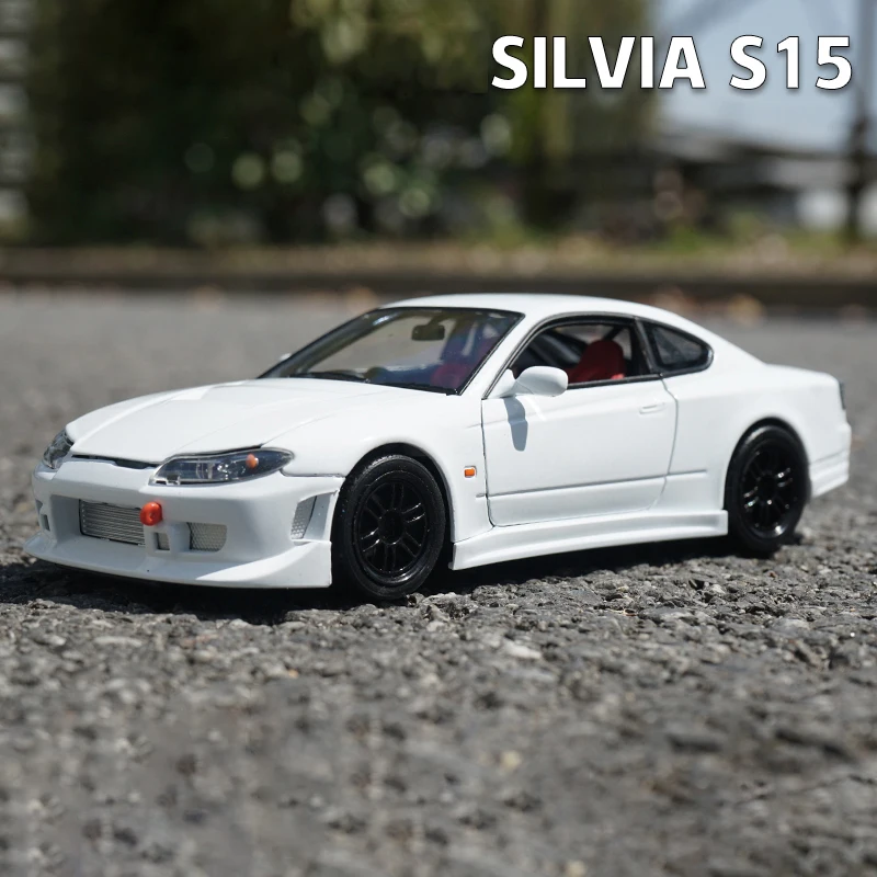 (branco) Modelo De Carro Em Liga Metálica Na Escala 1:24 E Modelo De Carro De Brinquedo