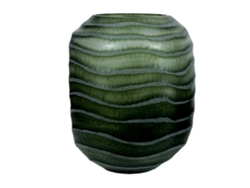 Jarron Cristal 4,5 Kg, Glaseado 27x27x33cm