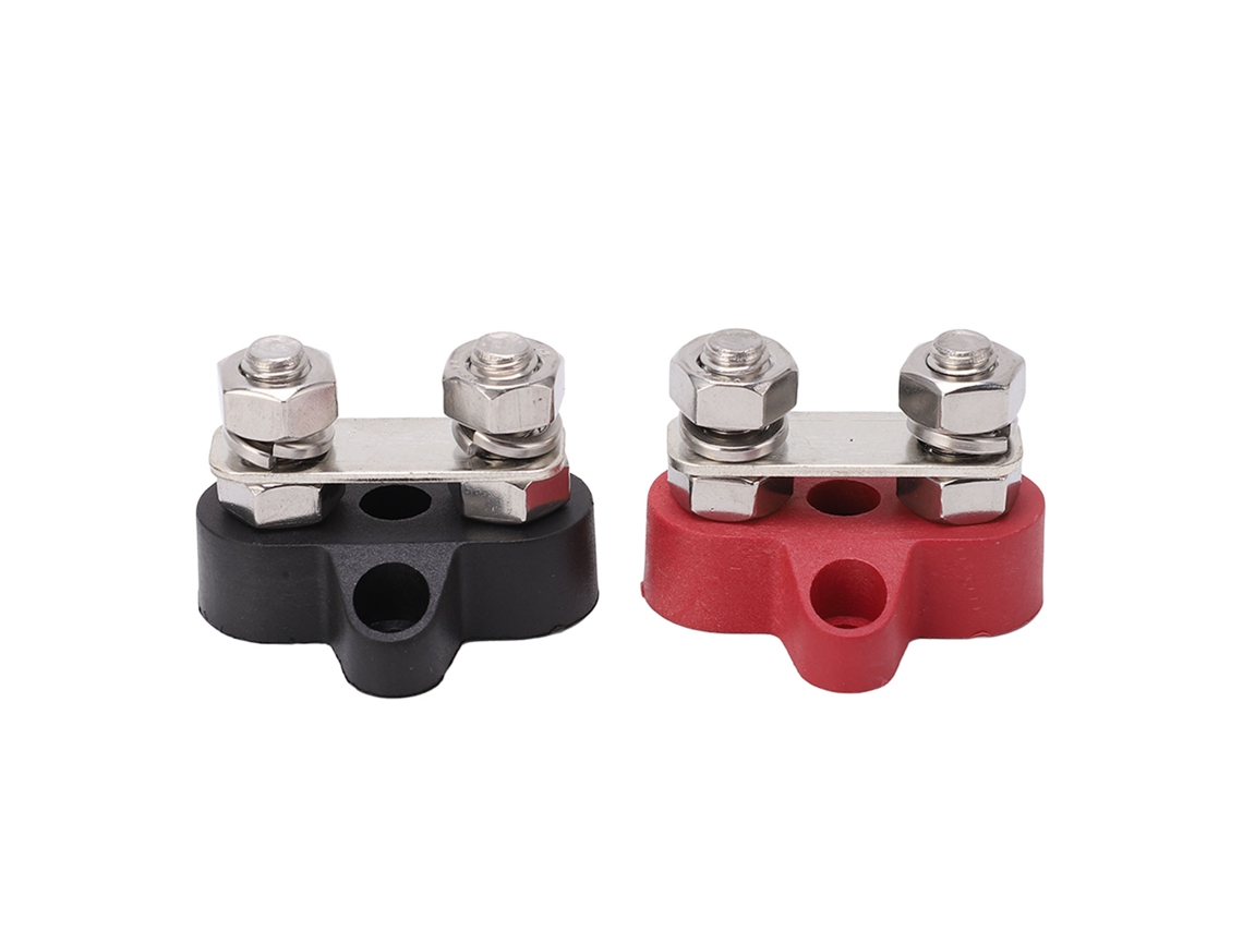 2026-as-conjunto De Bornes De Batería M8 Poste Positivo Negativo Conector Para Coche Barco Dc 12v 24v