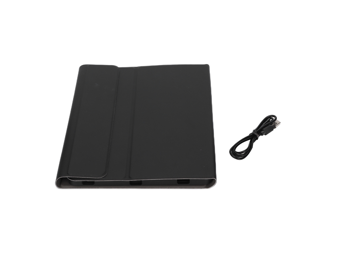Teclado inalámbrico desmontable y panel táctil para Samsung Tab S7 de 11 pulgadas (2020), color negro y dorado claro.
