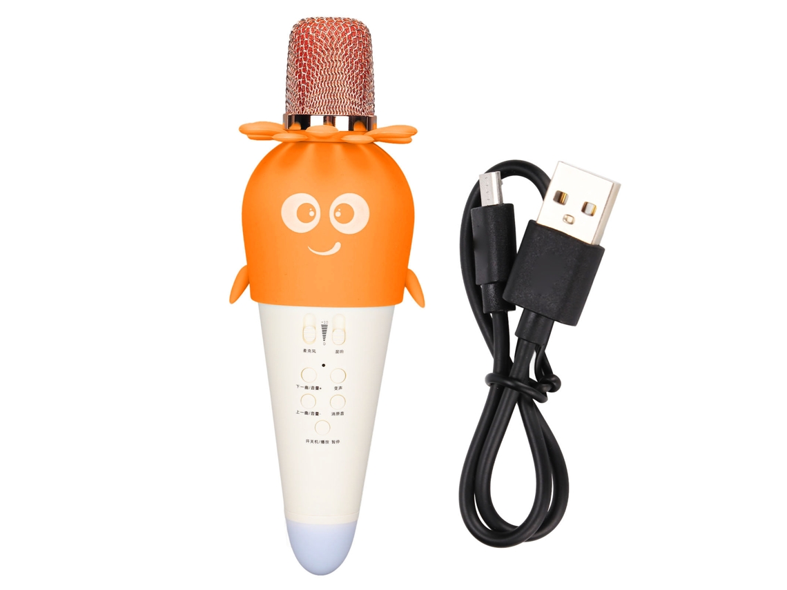 Micrófono Inalámbrico Bluetooth Multifuncional K5 Para Niños Y Adultos - Amarillo