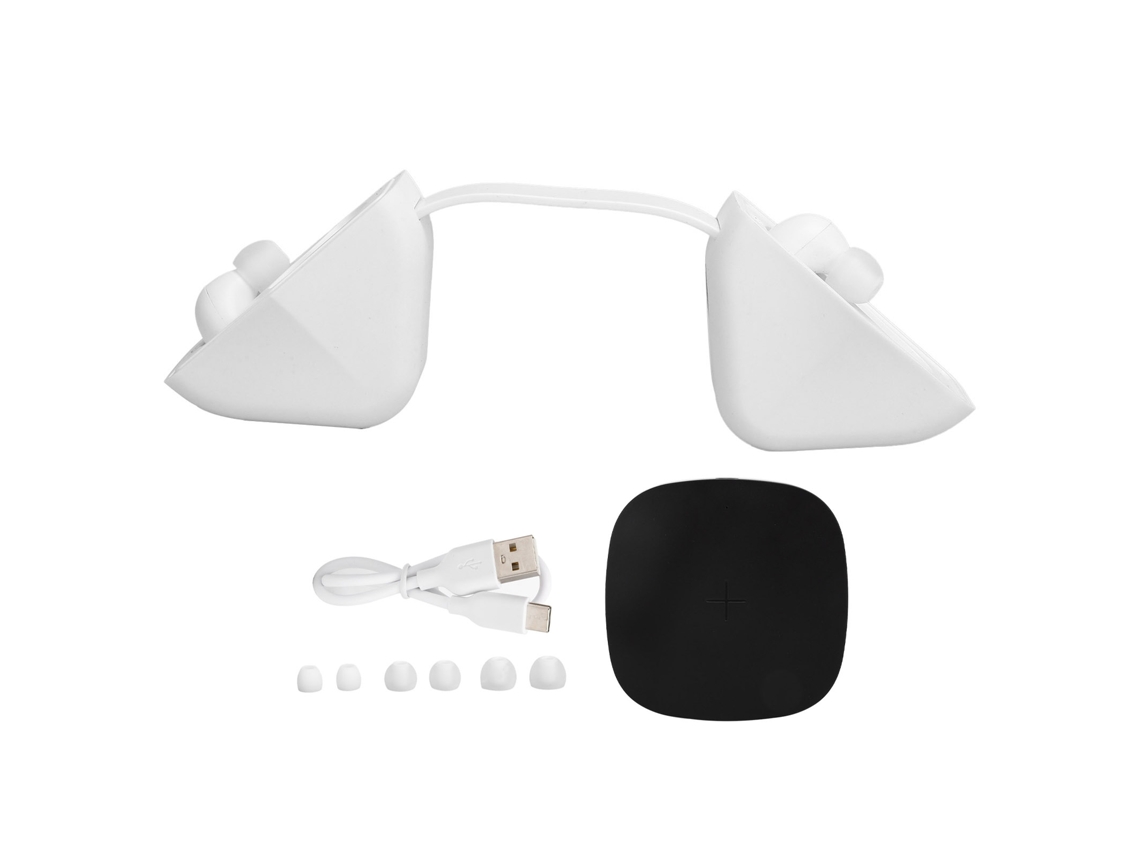 Fones De Ouvido Bluetooth Sem Fio Com Redução De Ruído E Controle Por Toque Branco