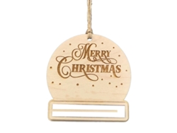 Nuevo colgante de madera para cartera navideño transfronterizo