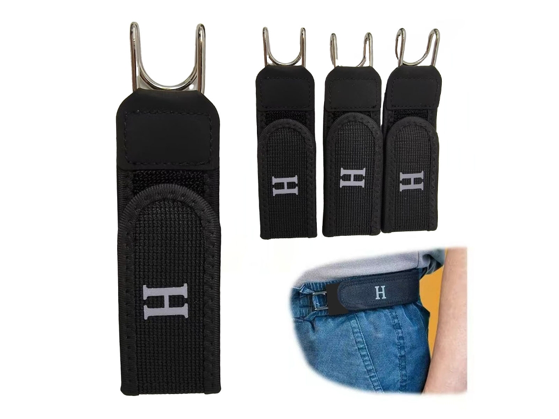 Hebilla De Cinturón Ajustable Y Elástica, 4 Unidades Para Pantalones Vaqueros, Uso Diario Y Casual