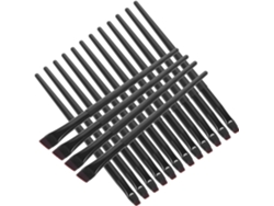 Juego de 16 pinceles delineadores de ojos, pinceles de maquillaje de ojos, pinceles de precisión de Gokoco