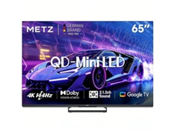 Metz Smart Tv 65mne8000z 65 Pulgadas 4k Ultra Hd Qled Mini Led Hdr Negro