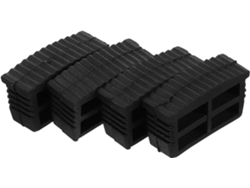 4 Tapas Protectoras De Goma Antideslizantes De 60 X 22 Mm Para Patas De Escaleras
