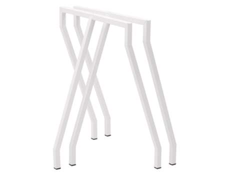 Conjunto de 2 Caballetes de 3 Patas para Mesa BLANCO BOX FURNITURE