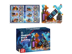 Bloques magnéticos 3D educativos para rompecabezas, bloques de construcción magnéticos tridimensionales para ensamblar.