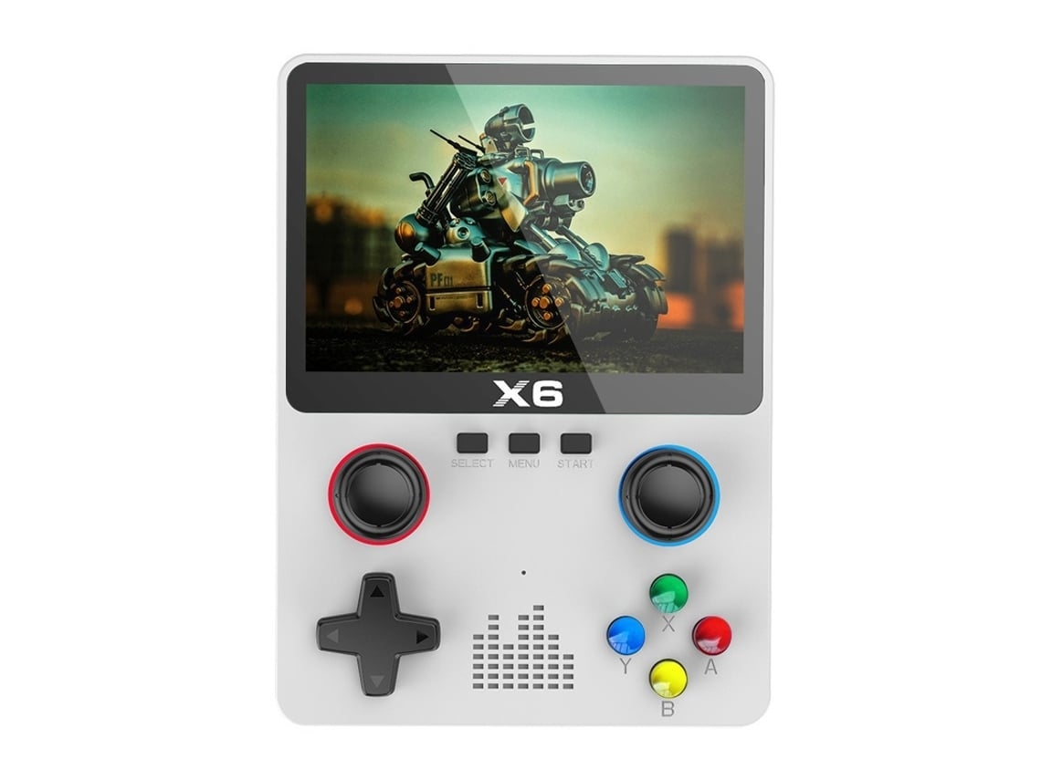 Consola Retro Consola De Juegos Portátil X6 Retro Blanco Gusshious