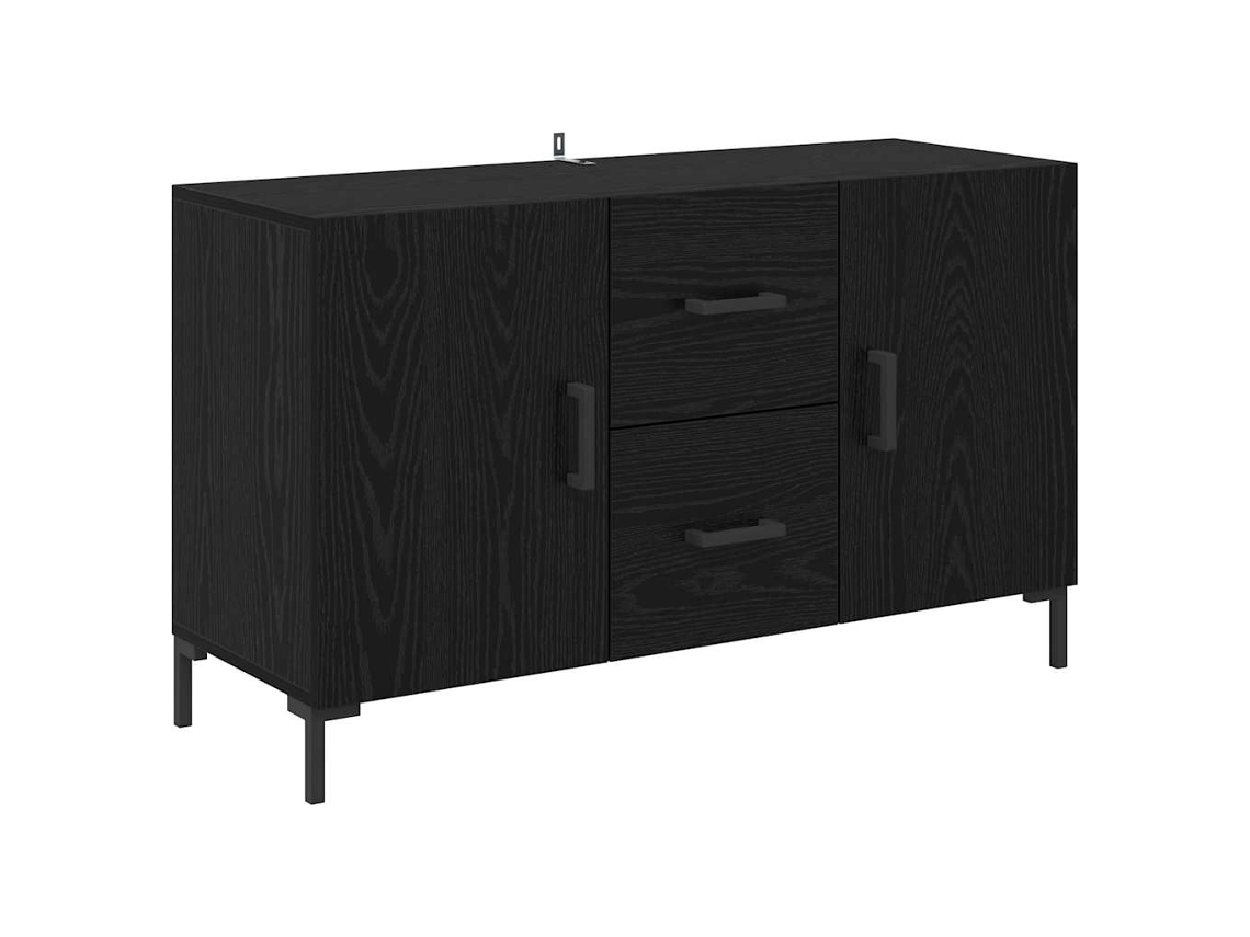 Maison Exclusive - Vitrina Roble Negro 100 X 36 X 60 Cm Madera Contrachapada