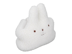 Bonito Tope De Puerta De Peluche Con Diseño De Conejo Blanco, Estilo Nórdico, Decorativo Y Portátil.
