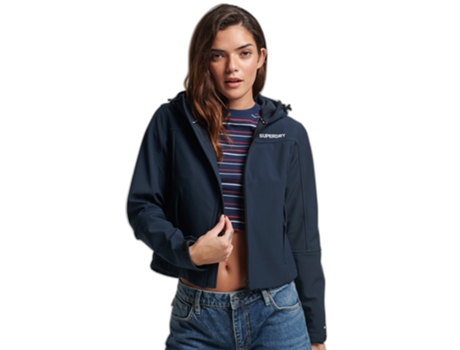 Chubasquero para Mujer SUPERDRY (XS - Azul)