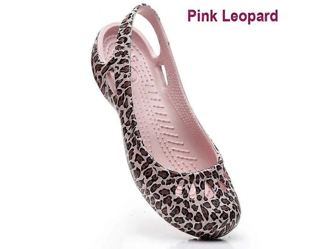Zapatos Clog De Mujer Verano Ligero Antideslizante Con Suela Plana Para Playa Jardín Enfermera W9leopard W9 Leopardo