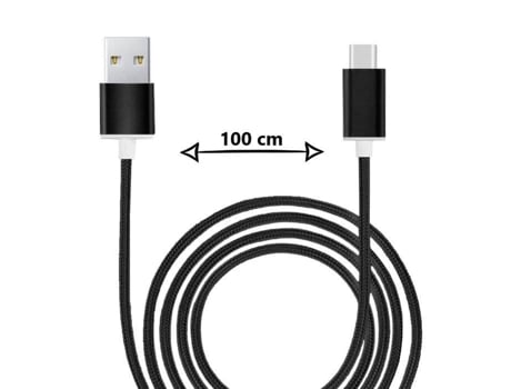 Cable tipo C para Nylon OnePlus 10 Pro Black Pro Black Ph26