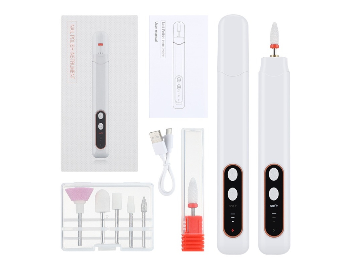 Dispensador De Esmalte De Uñas Eléctrico Portátil, Pequeño E Inalámbrico, Con Cabezal De Mazorca, 2 En 1