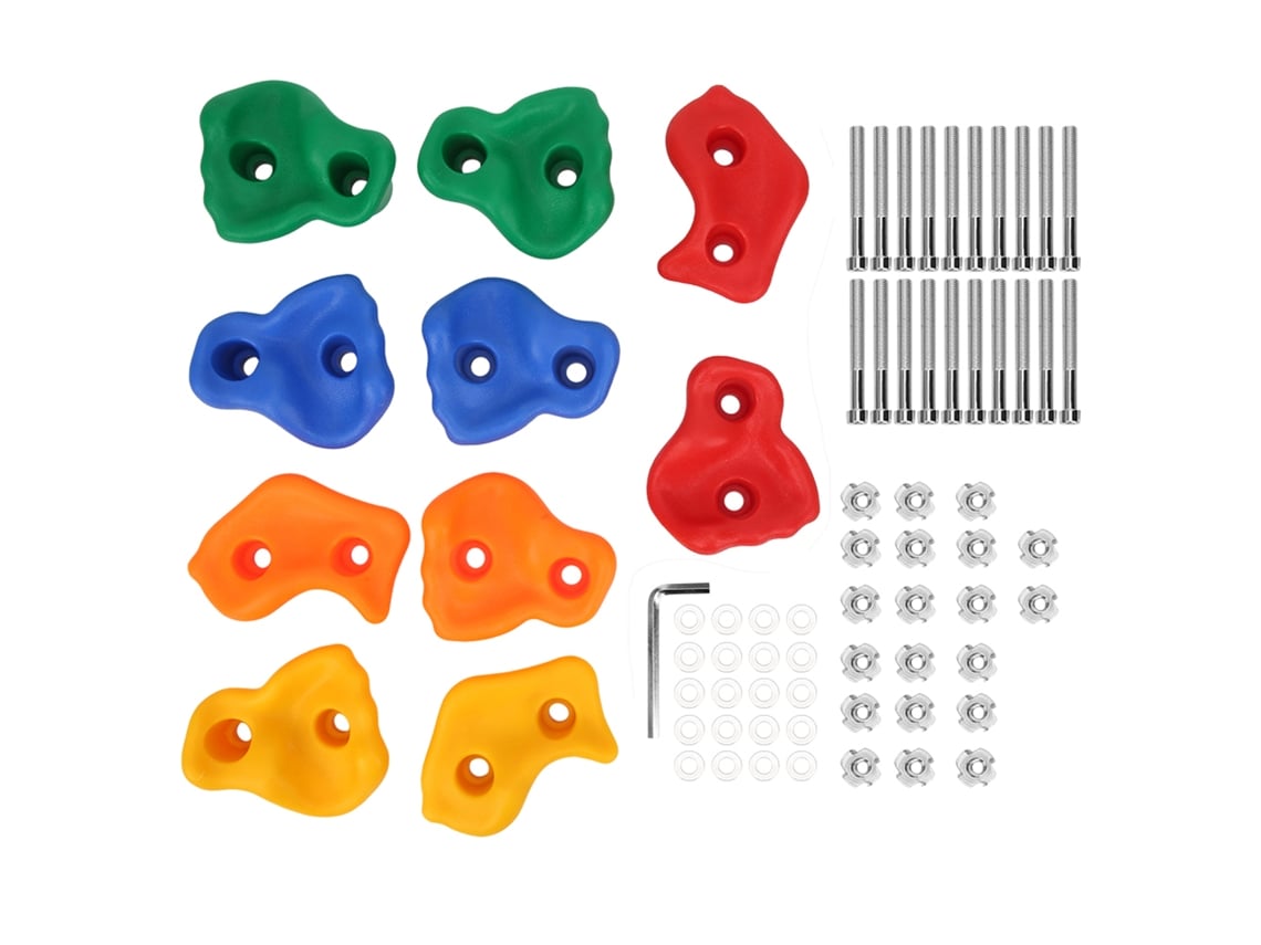 Juego De Agarres De Escalada En Pared Para Niños Equipo Colorido Práctico Accesorio De Playground