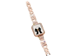 Bracelete Para Apple Watch 46/49/45/44mm - Metal Com Diamantes | Happy Zoo Ouro Rosa