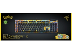Teclado Gaming RAZER BlackWidow V4 X Pokémon Edition (Mecánico - US - Negro)
