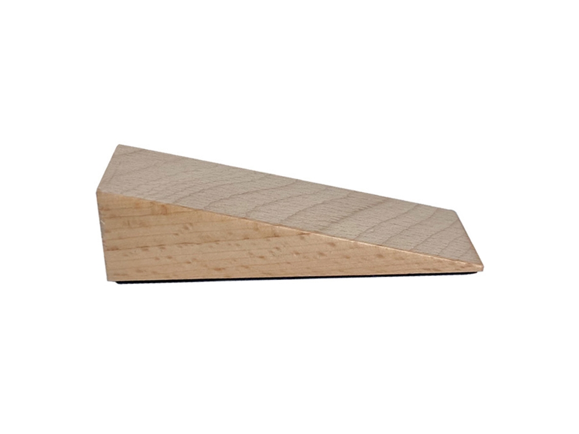 Tapa Puerta De Madera Beech Triangular Antideslizante Eliminación De Ruido Para Hogar Color Claro