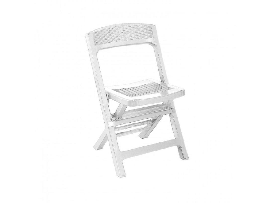 Silla Plegable Resina Asso Blanca