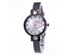 Reloj De Pulsera De Cuarzo Informal Para Mujer Con Esfera De Mariposa Y Correa De Piel Sintética (rosa)