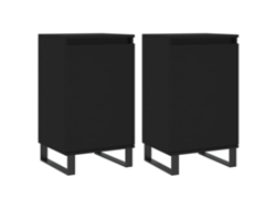 Conjunto de Aparadores 40x35x70 cm Derivados de Madera Negro MAISON EXCLUSIVE