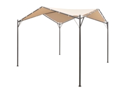 Carpa Jardín VIDAXL Beige Tela (4x4 m)