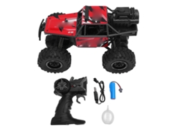 2026-coche Rc De Off Road 2.4g Con Spray Y Luz 5 Canales Control Remoto De Aleación Rojo Juguete Para Niños