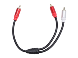 Divisor De Subwoofer De Macho A 2 Machos Cable De Sonido Estéreo Y Para Dvd Tv Hdtv Vcr Reproductor De Cd