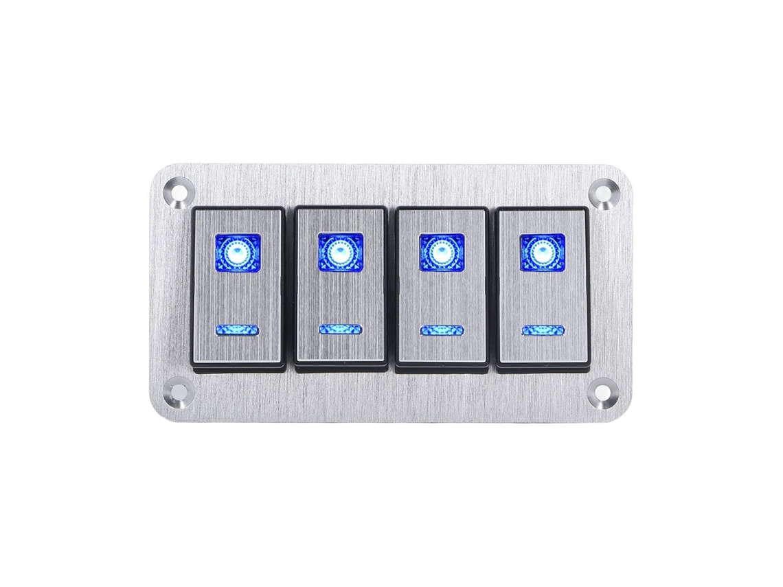Panneau D'interrupteur À Bascule Pour Bateau Marin, Interrupteur Barre Lumineuse Led 12v 24v,